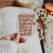Body Positivity Sticker | Bookish Sticker | Feminist | Thicc | Kindle Sticker