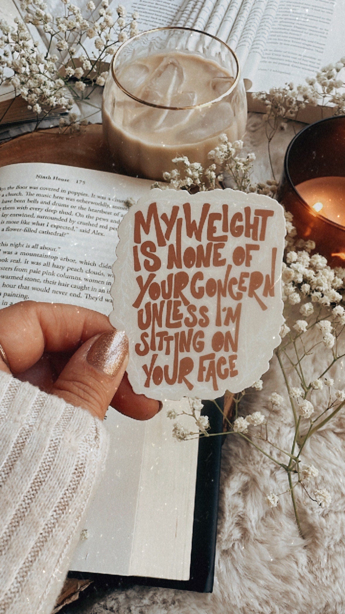 Body Positivity Sticker | Bookish Sticker | Feminist | Thicc | Kindle Sticker