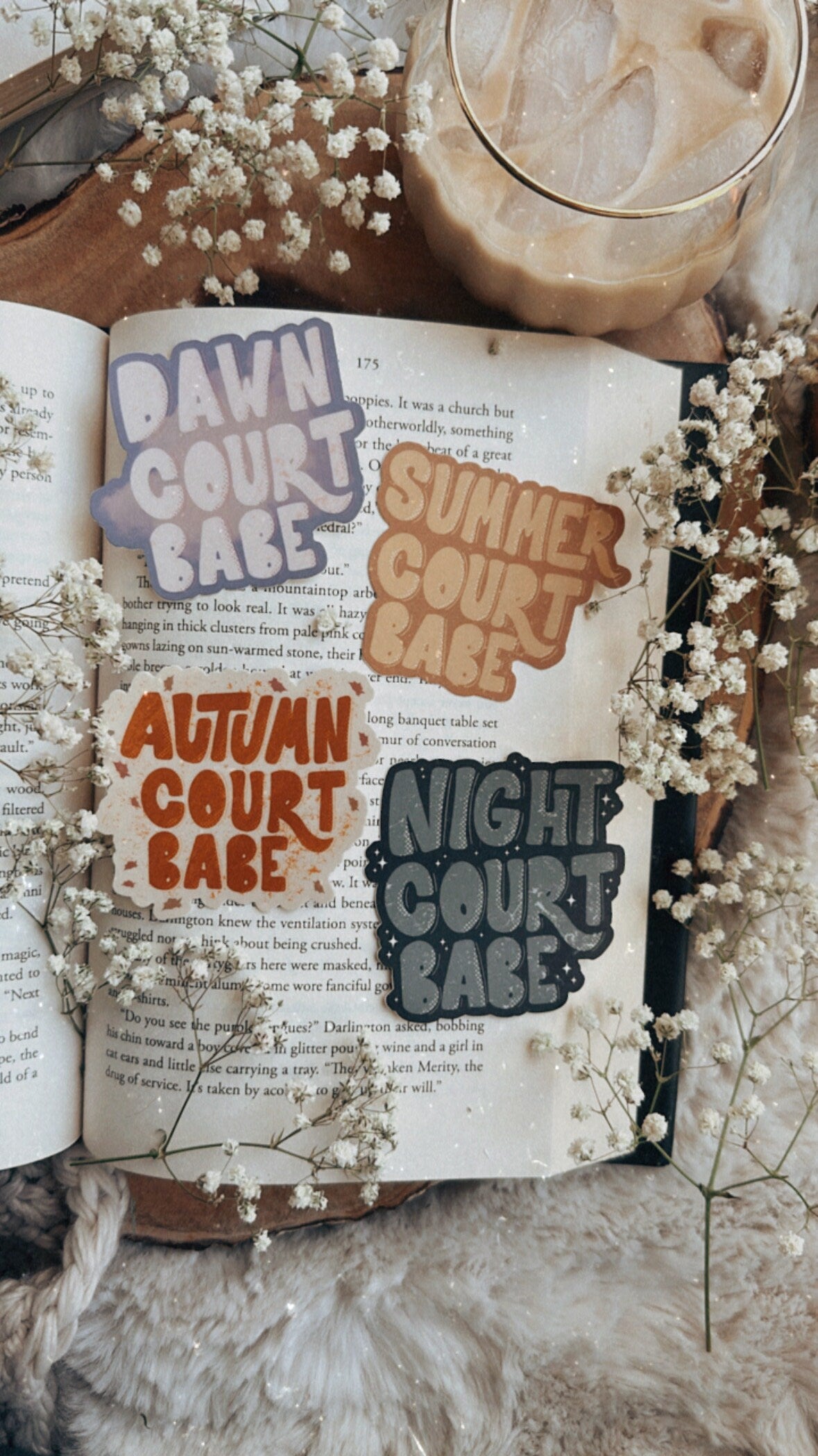 ACOTAR Sticker | A Court of Thorns and Roses | Night Court Babe | Sarah J Maas | Bookish Sticker | Kindle Stickers