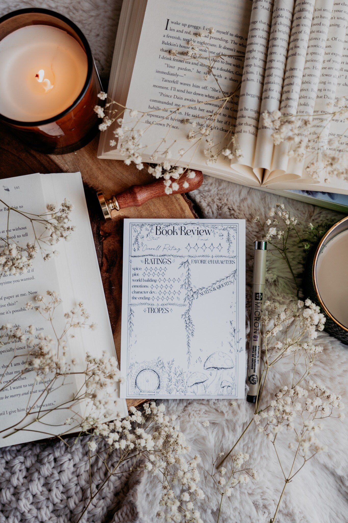 Book Review Sticky Notes - Faerie