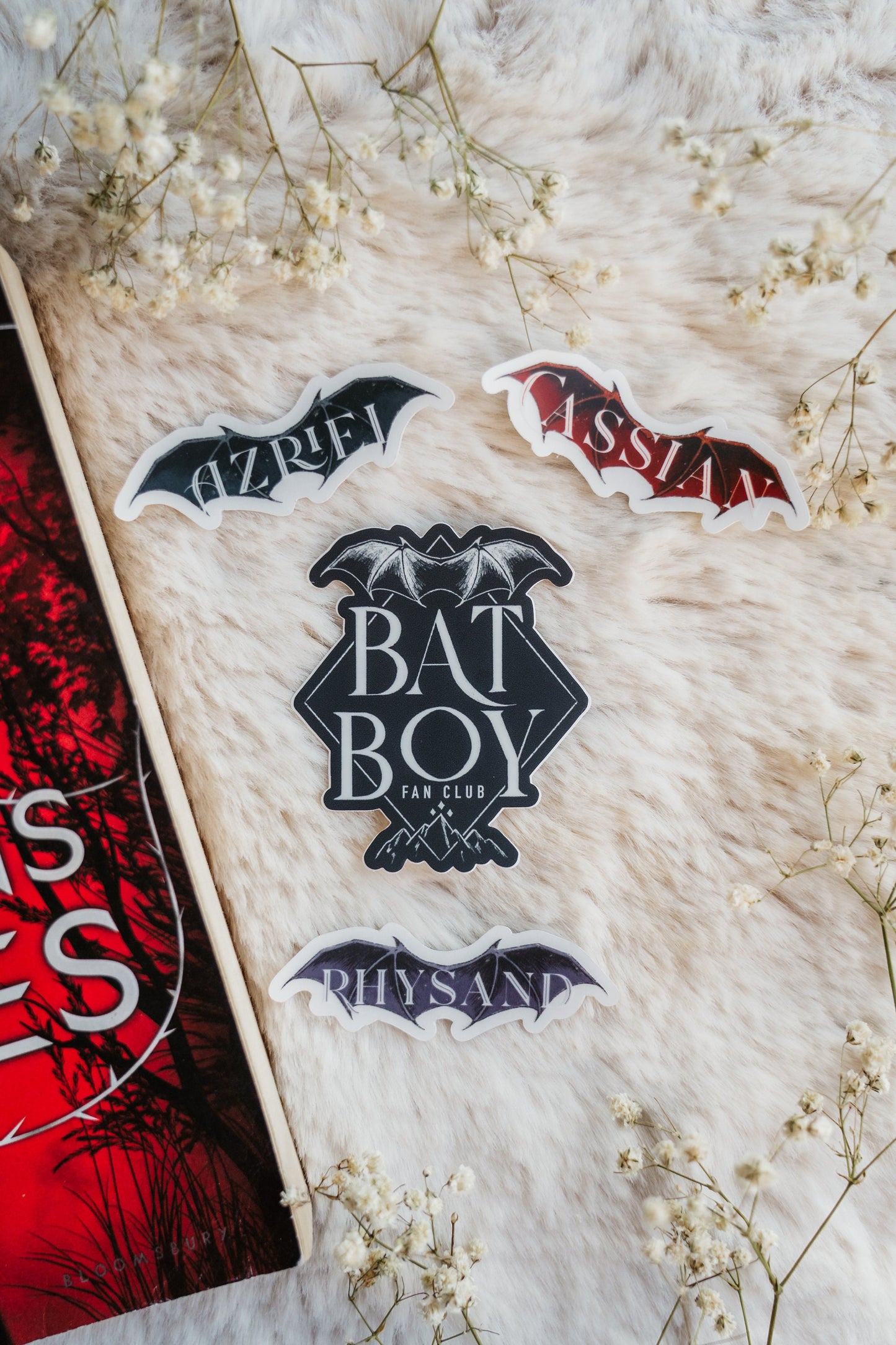 Bat Boy Sticker Bundle | Sarah J Maas | ACOTAR | SJM | Cassian | Azriel | Rhysand | Bookish Stickers | Kindle Stickers