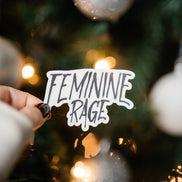 Feminine Rage |  Bookish Sticker | Feminist | Kindle Sticker | Booktok
