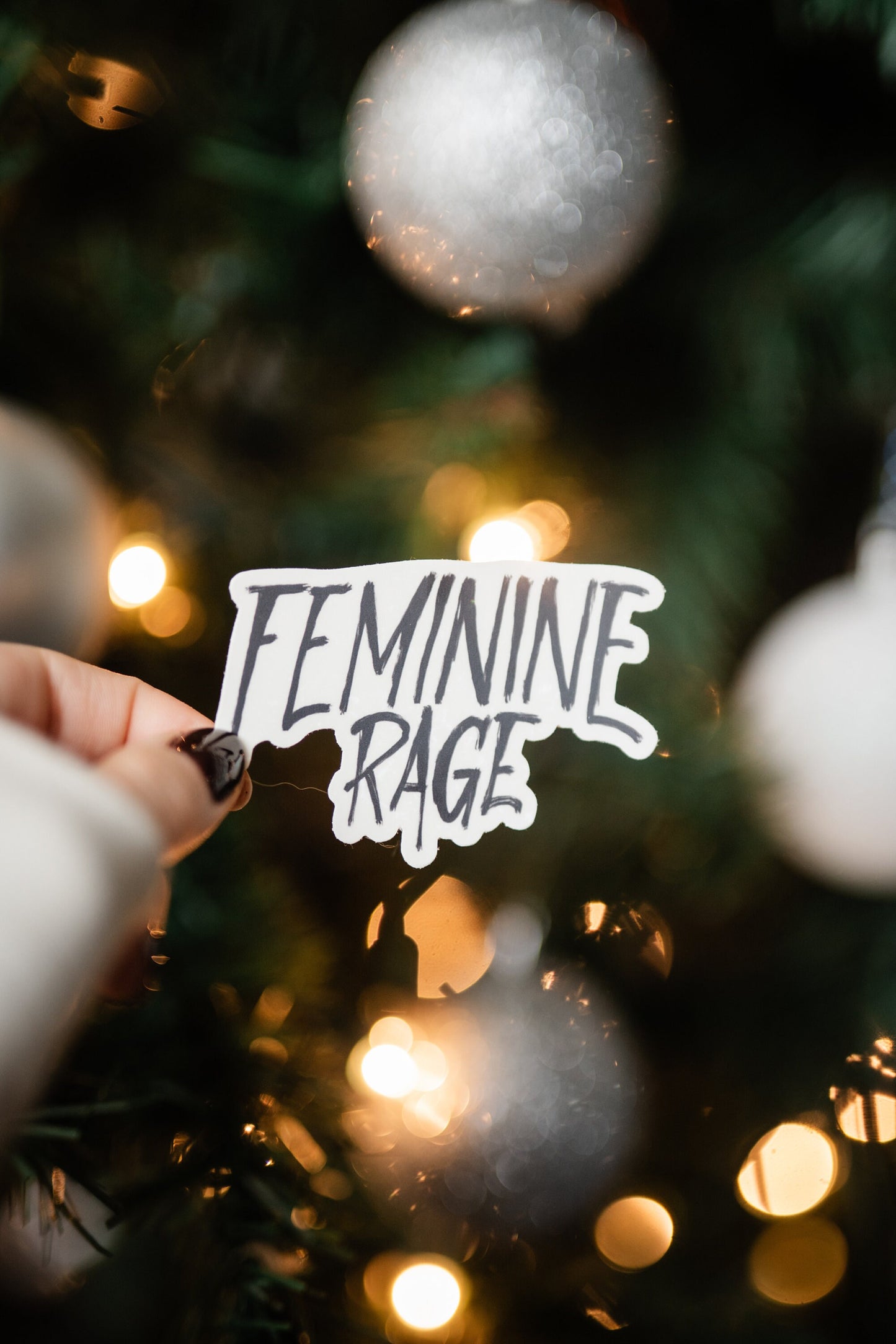 Feminine Rage |  Bookish Sticker | Feminist | Kindle Sticker | Booktok