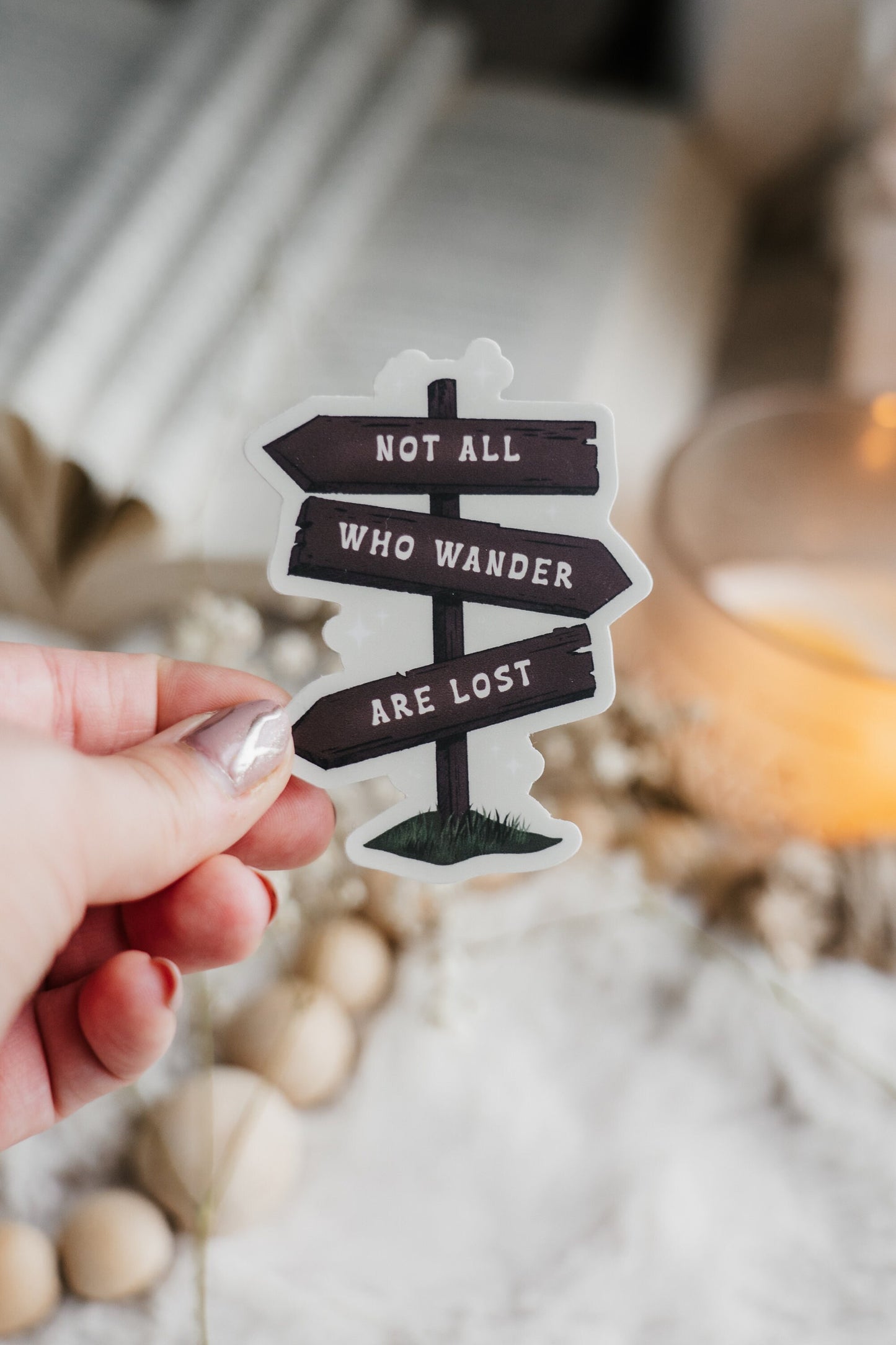 Book Sticker | Bookish Sticker | Not All Who Wander | Kindle Stickers