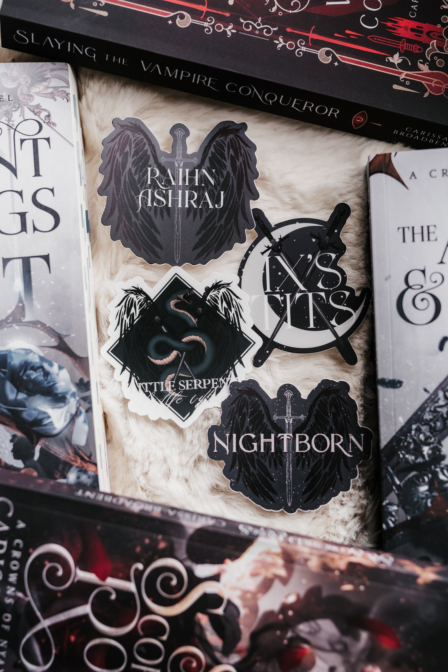 The Serpent and The Wings of Night Sticker | Nightborn Sticker | Crowns of Nyaxia | Carissa Broadbent | Kindle Stickers