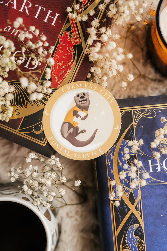 Crescent City Otter Post | Crescent City Sticker | Sarah J Maas | SJM | Bookish Sticker | Kindle Stickers | HOSAB |