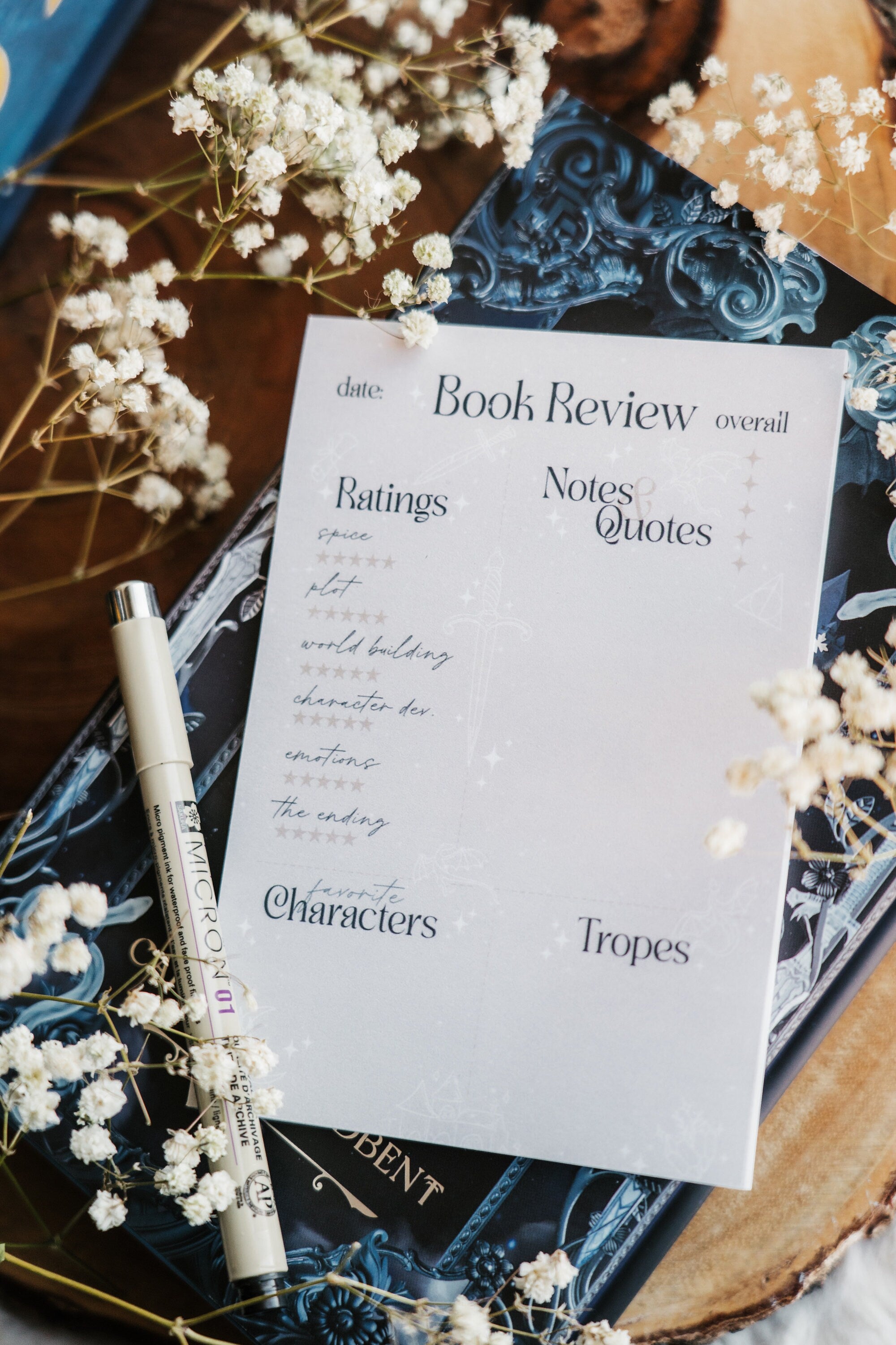 Book Review Sticky Notes - Fantasy