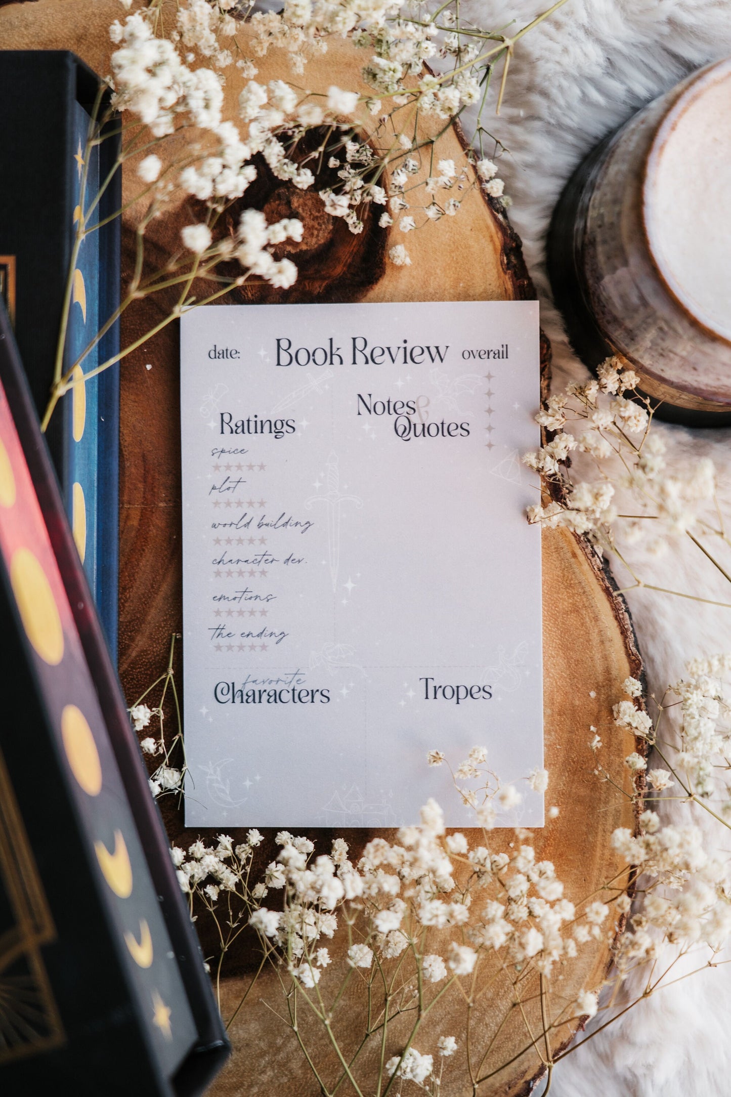 Book Review Sticky Notepad | Bookish Sticky Notes | Bookish Stationary | Post-it Notes | Bullet Journal | Book Club Notes