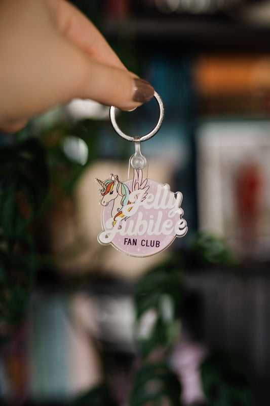 Jelly Jubilee Fan Club Keychain | Crescent City | House of Sky and Breath | House of Earth and Blood | Sarah J Maas | Bookish Keychain