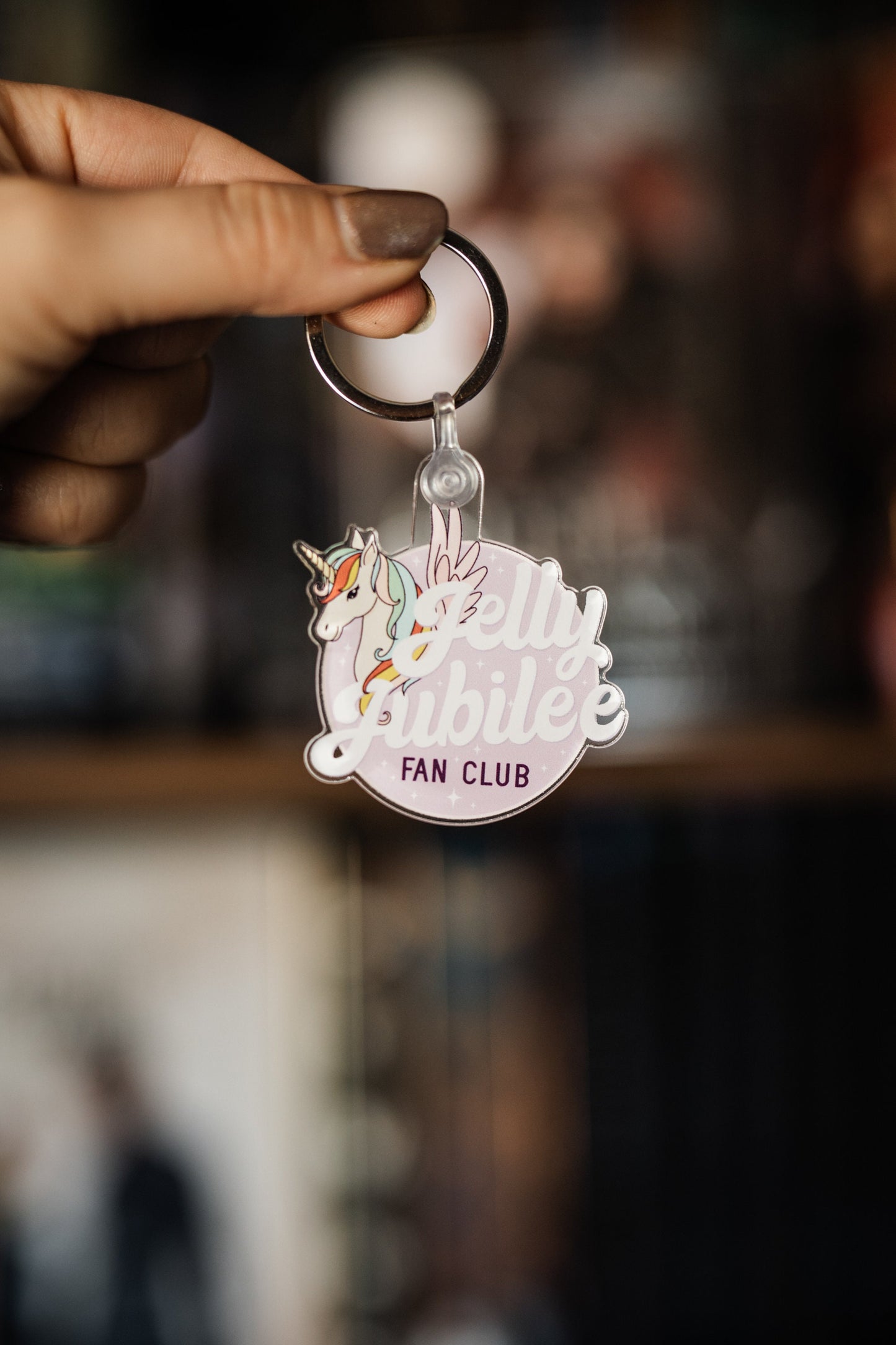 Jelly Jubilee Fan Club Keychain | Crescent City | House of Sky and Breath | House of Earth and Blood | Sarah J Maas | Bookish Keychain