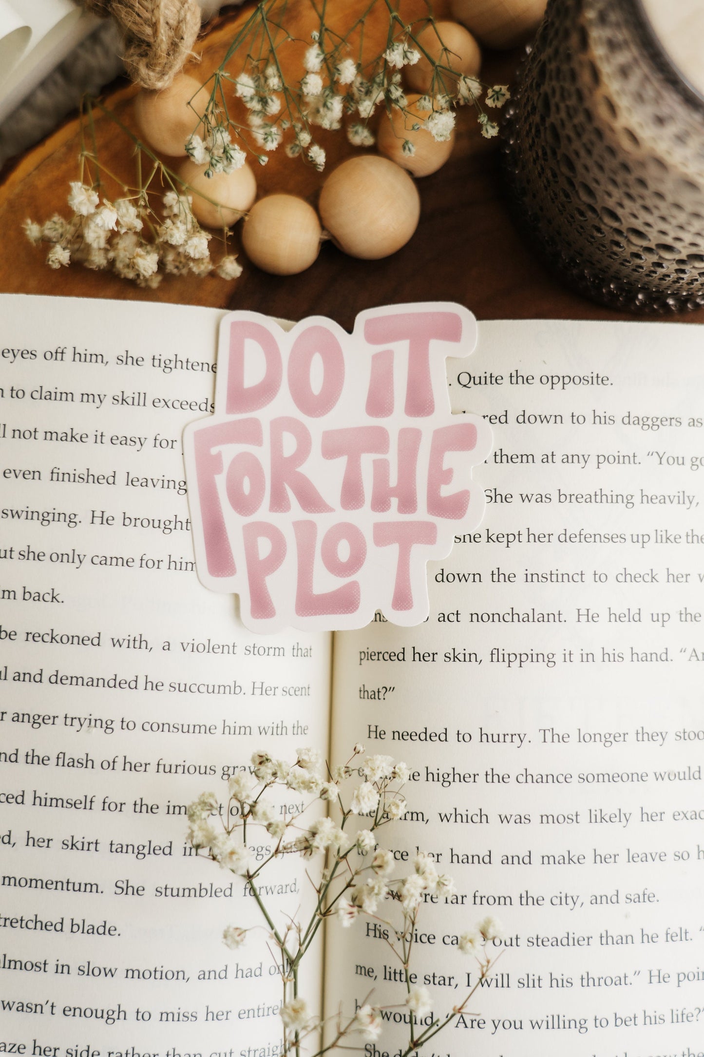 Book Sticker | Bookish Sticker | Do It For The Plot | Kindle Stickers | Booktok