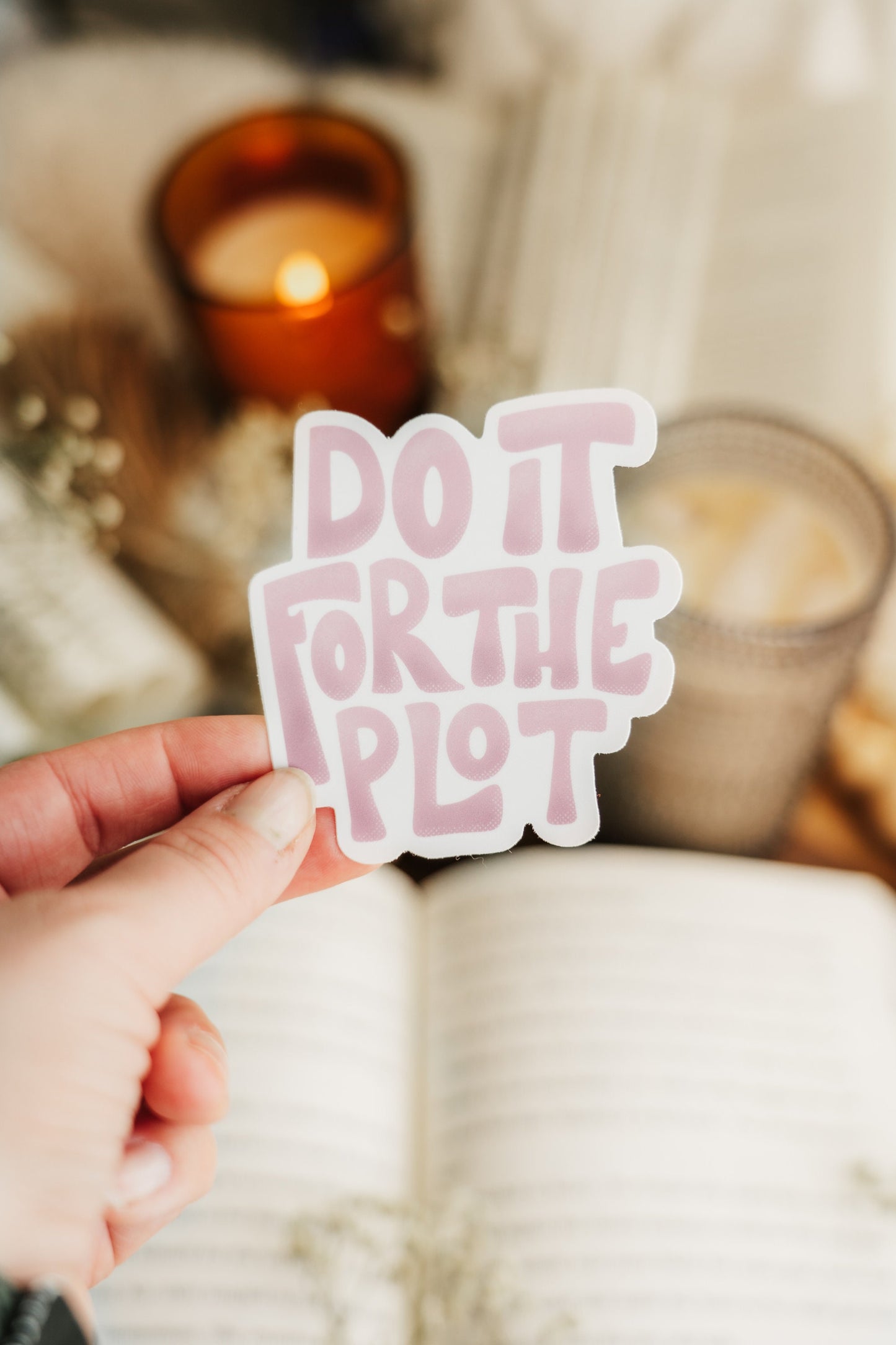 Book Sticker | Bookish Sticker | Do It For The Plot | Kindle Stickers | Booktok