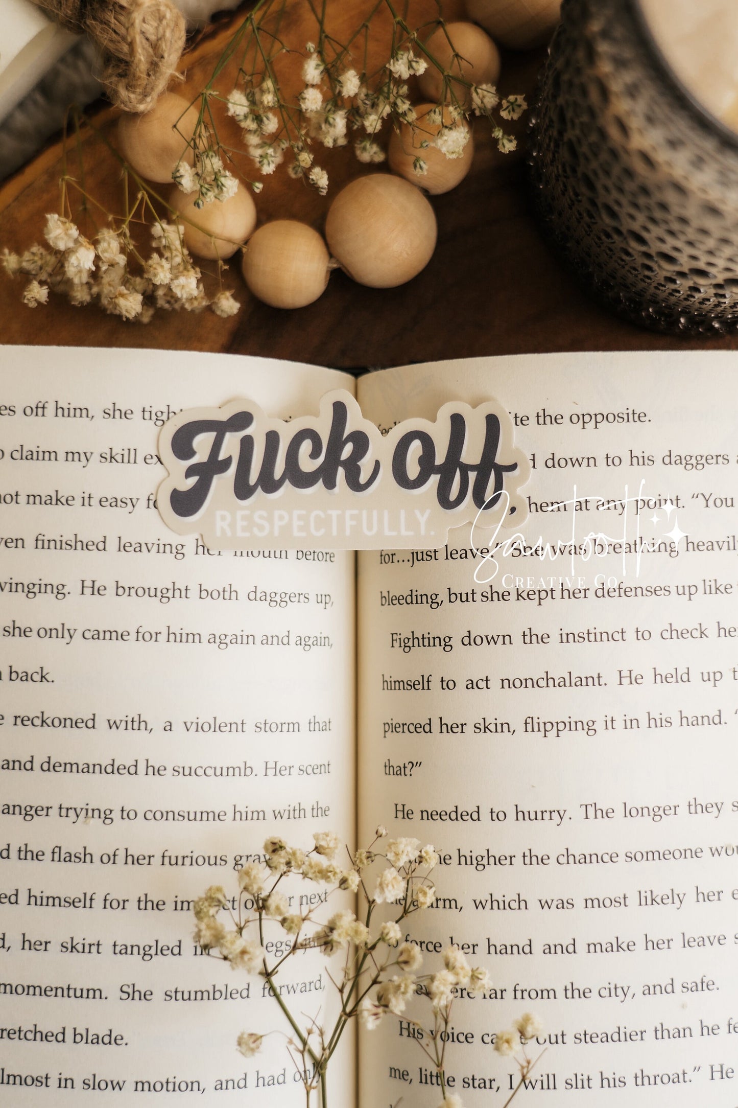 F Off Sticker | Bookish Sticker | Feminist | Thicc | Kindle Sticker